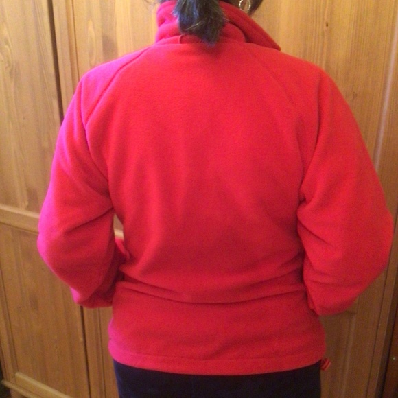 Women’s full zip red polar fleece thick jacket,size M - Picture 7 of 7